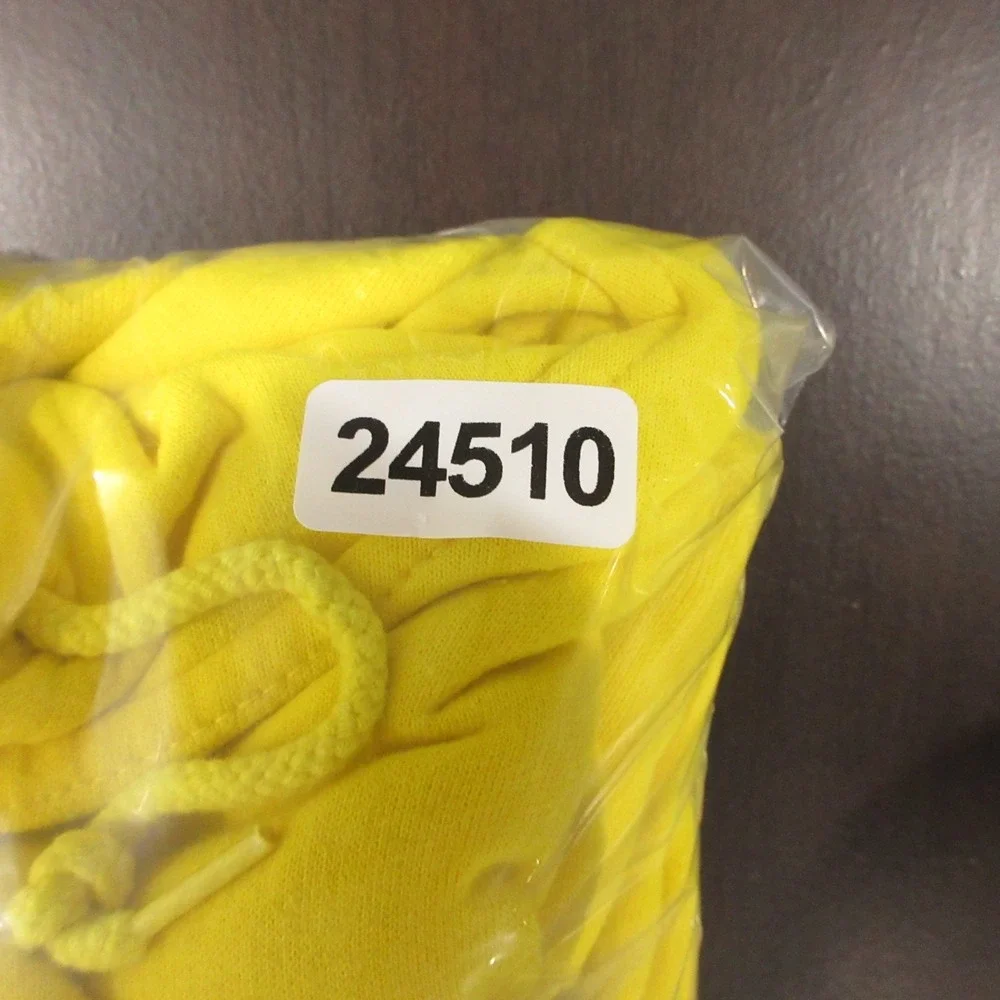 Michigan Wolverines Sweater Mens Large Yellow Hoodie Sweatshirt Adidas Fleece